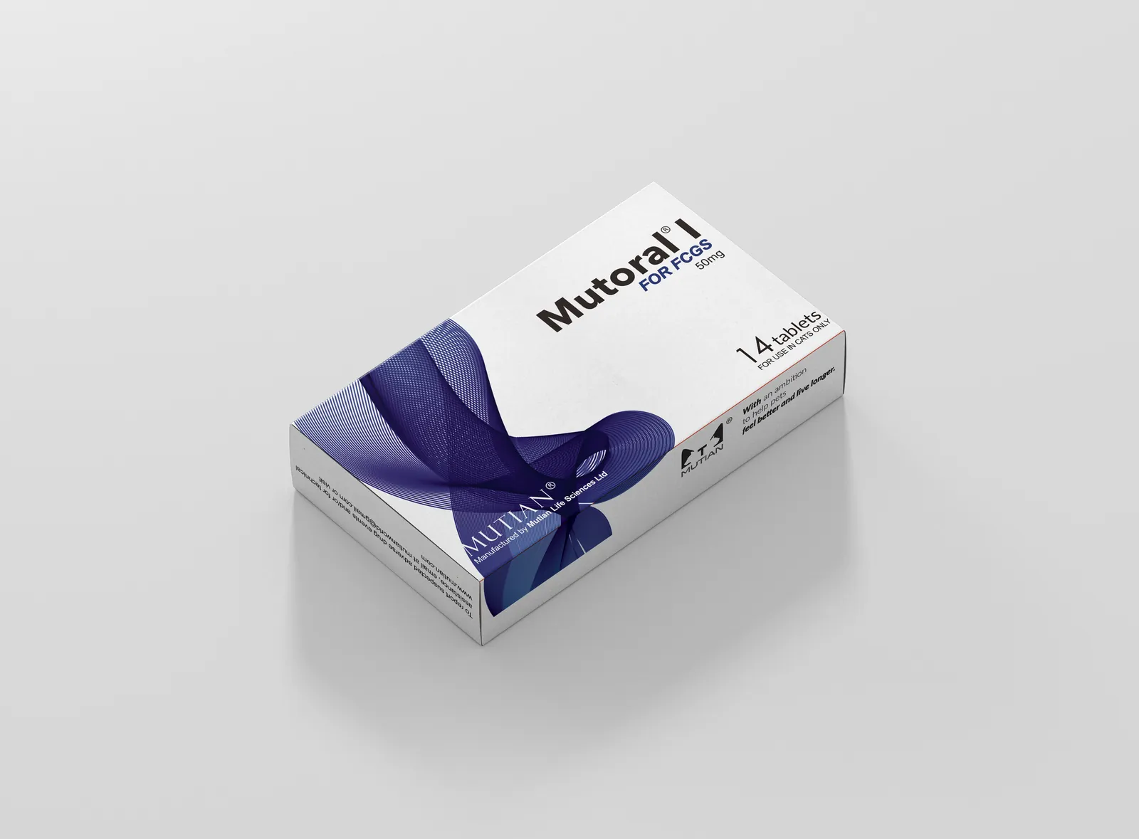 Mutoral I 50 mg tablets — 14 tablets per box, for use in cats only