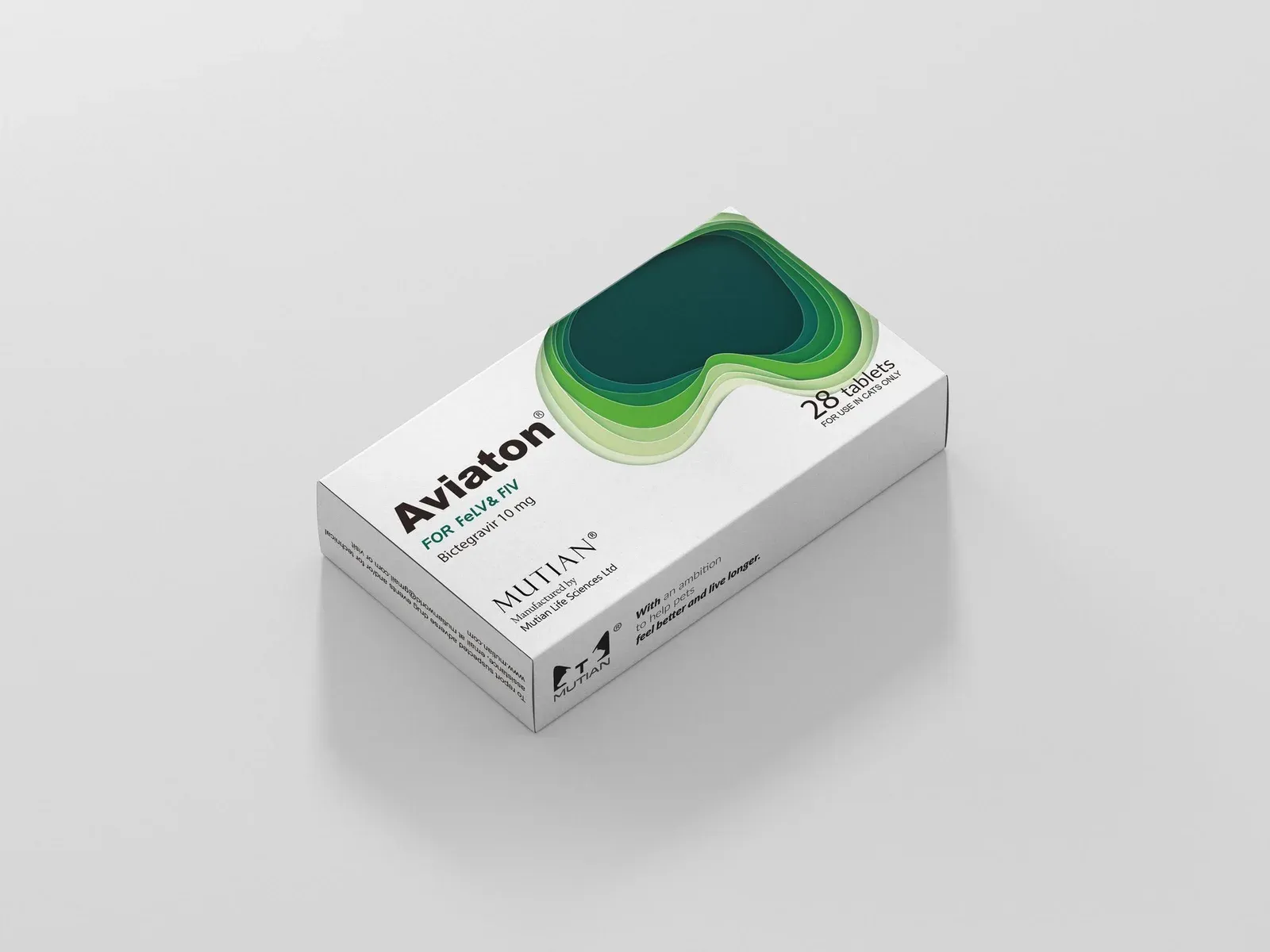 MUTIAN Aviaton product box for FeLV and FIV, clean studio shot