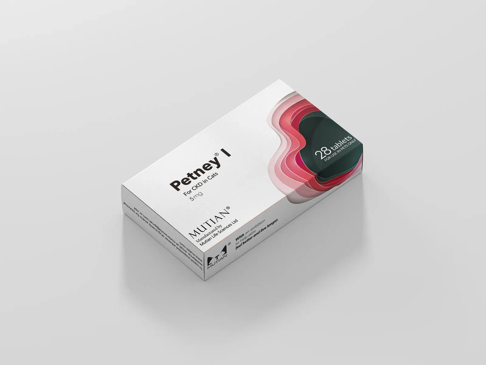 MUTIAN Petney product box for feline CKD, clean studio shot
